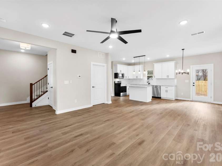 906 Brunett Street, Gastonia, NC 28052.  MLS# CAR4340368, YatesRealty ID 3860. Den with view of fireplace - Model Home