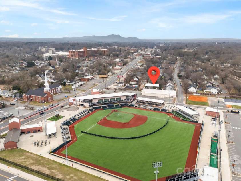 906 Brunett Street, Gastonia, NC 28052.  MLS# CAR4340368, YatesRealty ID 3860. Gastonia Baseball Stadium at CaroMont Health Park