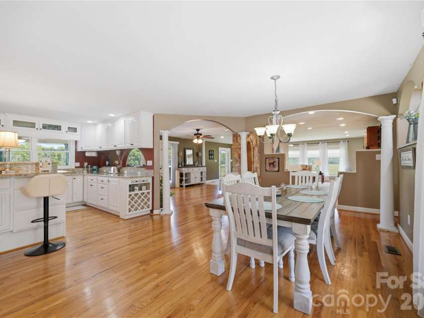1425 Hobson Road, Cleveland, NC 27013.  MLS# CAR4396751, YatesRealty ID 38625. Dining area next to the kitchen