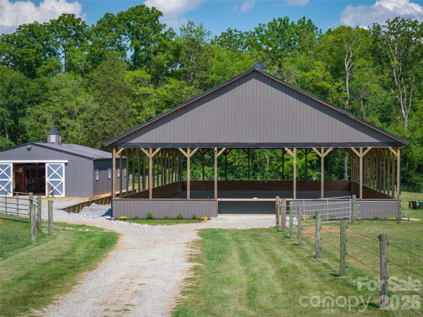 1425 Hobson Road, Cleveland, NC 27013.  MLS# CAR4396751, YatesRealty ID 38625. Separate gated entry to barn yard