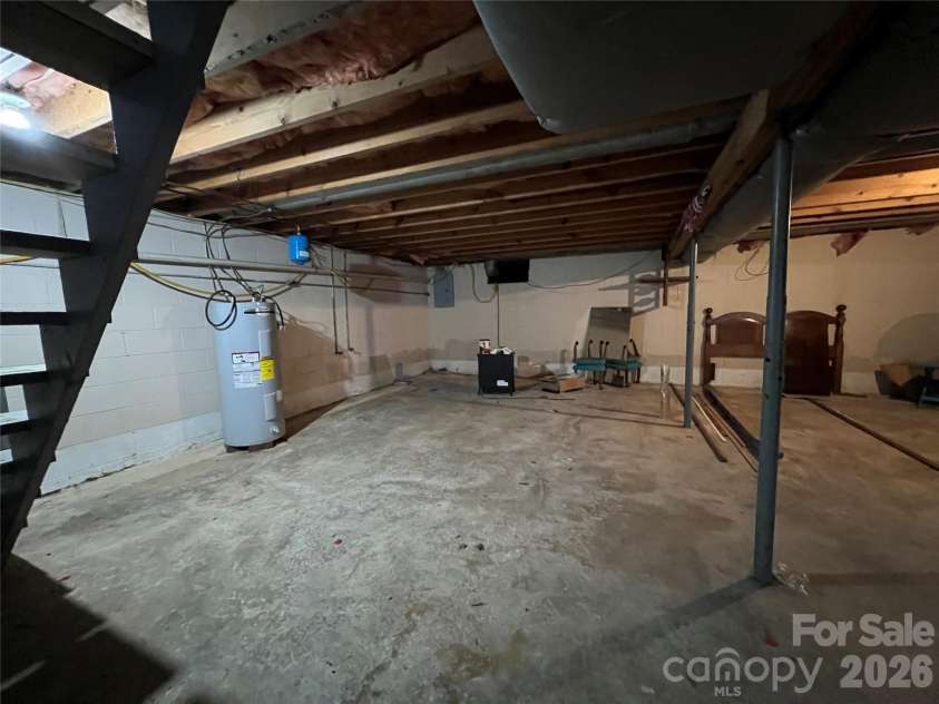 649 Pine Extension, Forest City, NC 28043.  MLS# CAR4366427, YatesRealty ID 38642. Basement