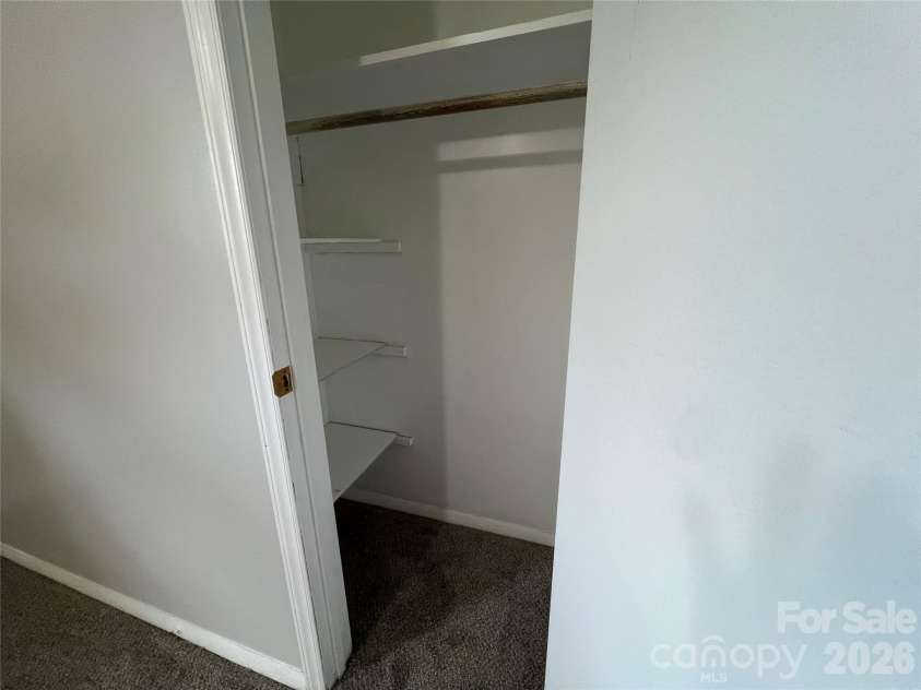 649 Pine Extension, Forest City, NC 28043.  MLS# CAR4366427, YatesRealty ID 38642. Bedroom #1 Closet with shelves