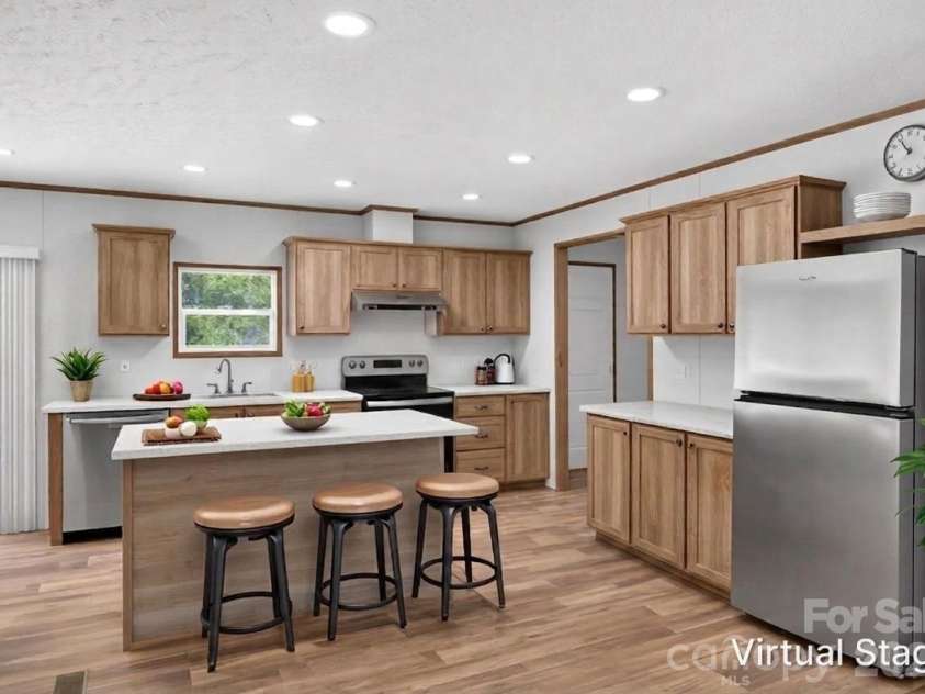 194 Harvick Lane, Lexington, NC 27294.  MLS# CAR4381941, YatesRealty ID 38660. Kitchen Virtually Staged