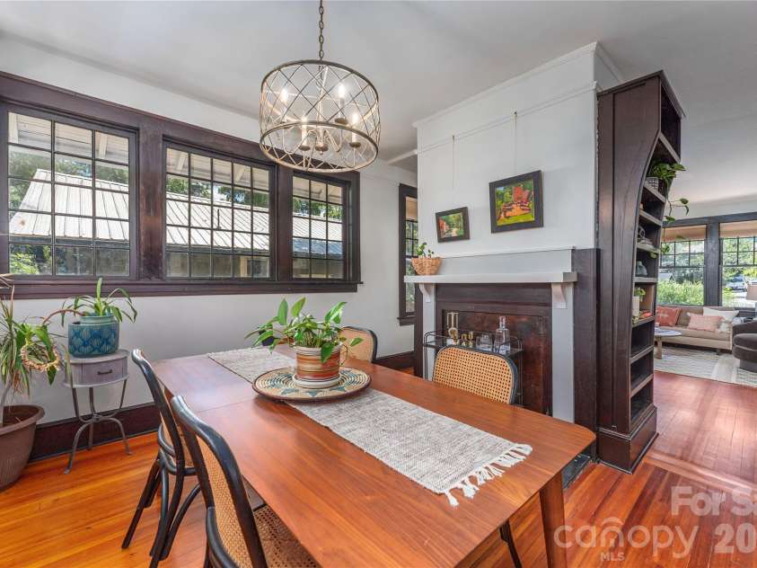 302 Hillside Street, Asheville, NC 28801.  MLS# CAR4367631, YatesRealty ID 38666. Inviting dining room open to kitchen