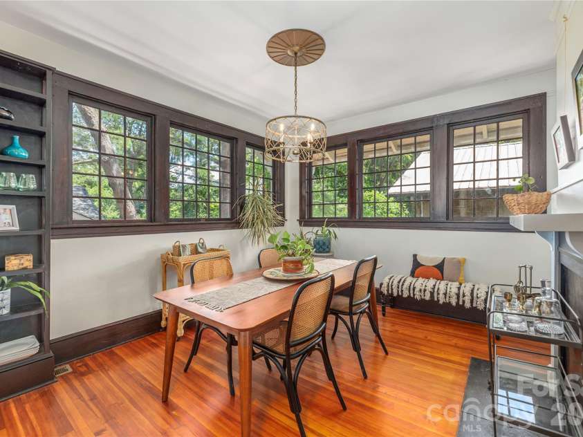 302 Hillside Street, Asheville, NC 28801.  MLS# CAR4367631, YatesRealty ID 38666. Original windows through and charming built-ins