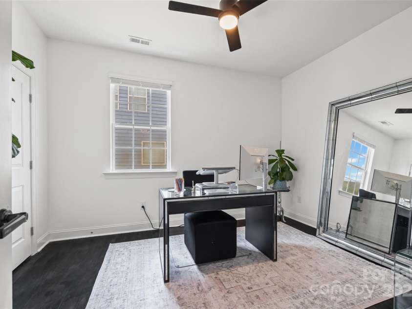 17622 Austins Creek Drive, Charlotte, NC 28278.  MLS# CAR4278255, YatesRealty ID 3867. Main floor bedroom, currently used as an office. Closet to left.