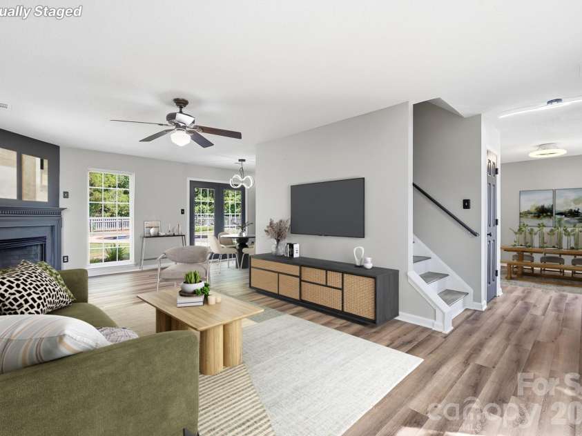 4015 Balsam Street, Indian Trail, NC 28079.  MLS# CAR4391191, YatesRealty ID 38672. Living Room - Virtually Staged