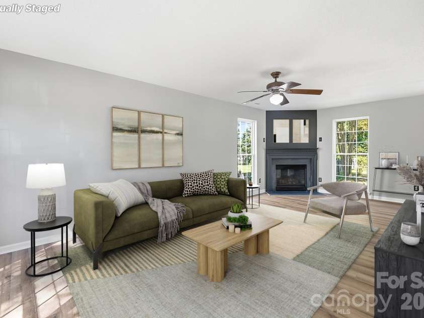 4015 Balsam Street, Indian Trail, NC 28079.  MLS# CAR4391191, YatesRealty ID 38672. Living Room - Virtually Staged
