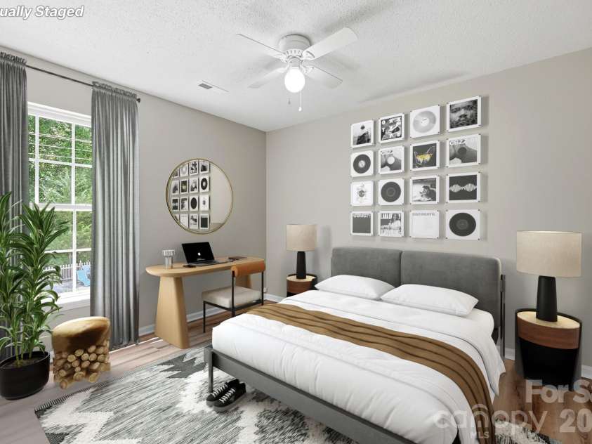 4015 Balsam Street, Indian Trail, NC 28079.  MLS# CAR4391191, YatesRealty ID 38672. Secondary Bedroom #2 - Virtually Staged
