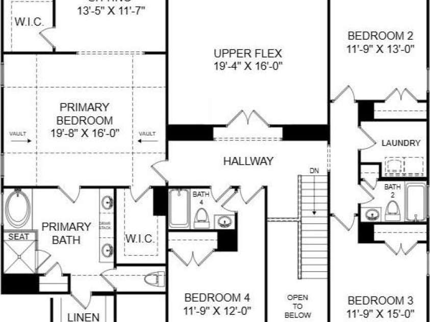 103 Coronado Avenue, Matthews, NC 28104.  MLS# CAR4357206, YatesRealty ID 3868. Upper Level