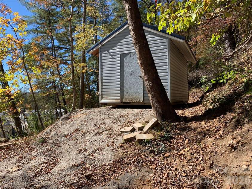 465 Bee Tree Road, Swannanoa, NC 28778.  MLS# CAR4367648, YatesRealty ID 38683. Storage Shed