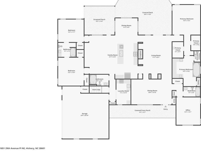 1851 29th Avenue Place, Hickory, NC 28601.  MLS# CAR4404281, YatesRealty ID 38684. 