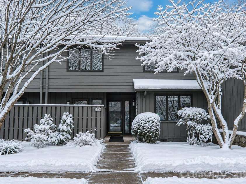 457 Crowfields Drive, Asheville, NC 28803.  MLS# CAR4357281, YatesRealty ID 3870. Never shovel your own entryway again!