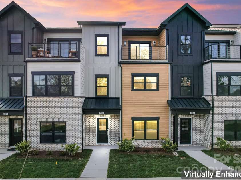 508 Mystic Park Alley, Huntersville, NC 28078.  MLS# CAR4352831, YatesRealty ID 38724. Front of Townes at Maxwell