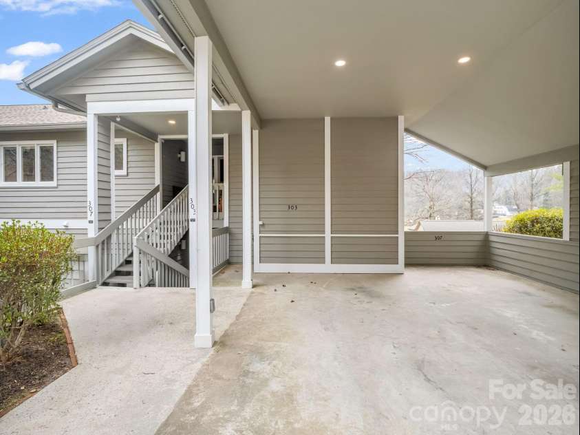 303 Golfside Drive, Flat Rock, NC 28731.  MLS# CAR4352629, YatesRealty ID 3875. Covered Oversized Carport