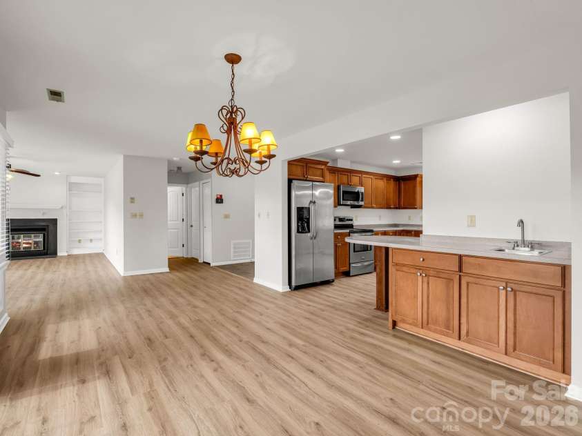 303 Golfside Drive, Flat Rock, NC 28731.  MLS# CAR4352629, YatesRealty ID 3875. Dining area with Wet Bar