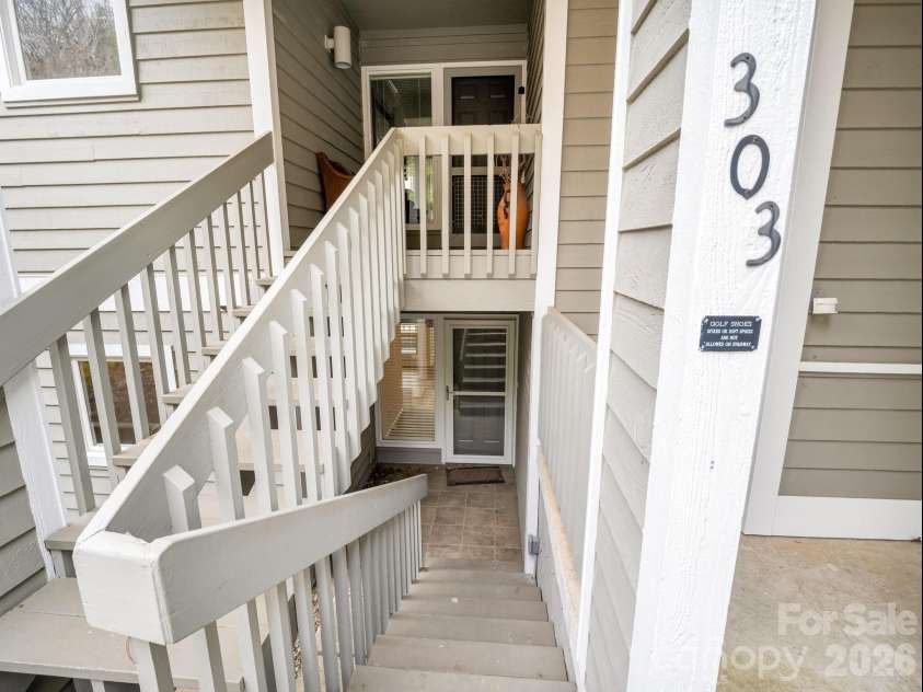 303 Golfside Drive, Flat Rock, NC 28731.  MLS# CAR4352629, YatesRealty ID 3875. Entry