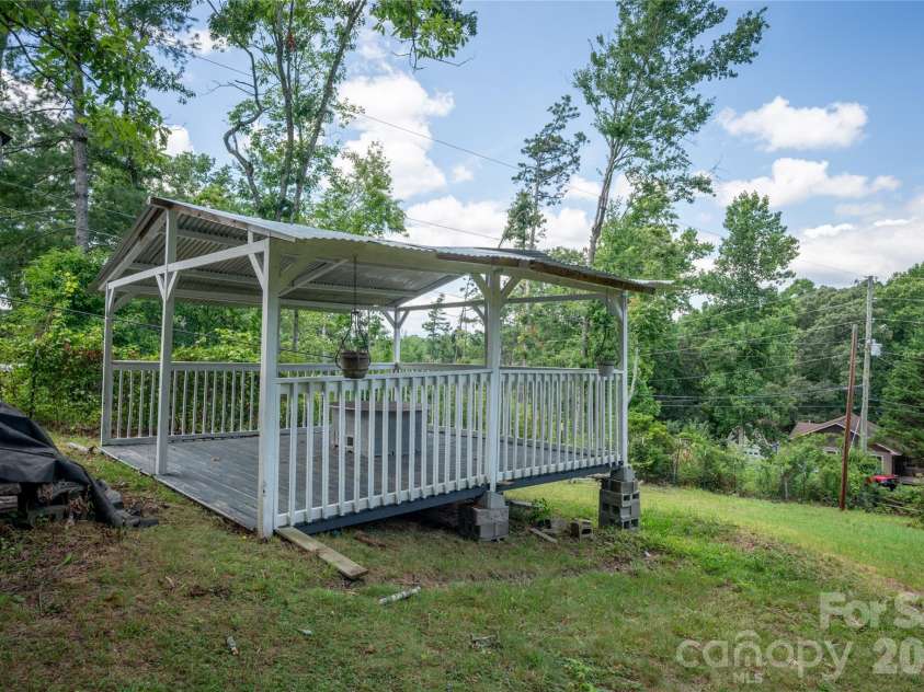 1271 Upper Brush Creek Road, Fairview, NC 28730.  MLS# CAR4398418, YatesRealty ID 38771. Large Gazebo for entertaining
