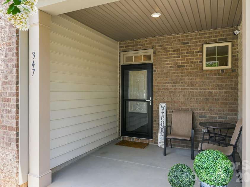 347 Kennebel Place, Fort Mill, SC 29715.  MLS# CAR4402744, YatesRealty ID 38775. Front Patio