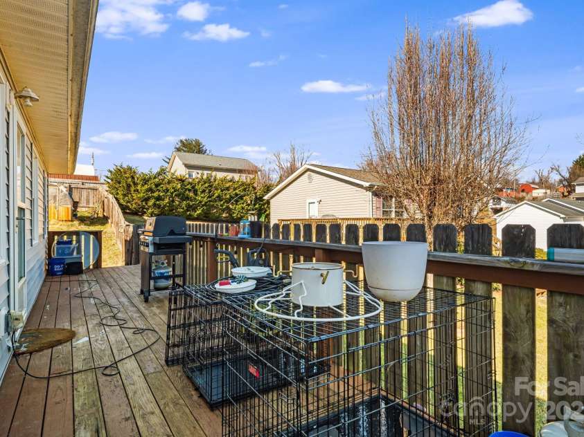 3 Elizabeth Street, Canton, NC 28716.  MLS# CAR4332078, YatesRealty ID 3878. Deck runs entire length, front to back