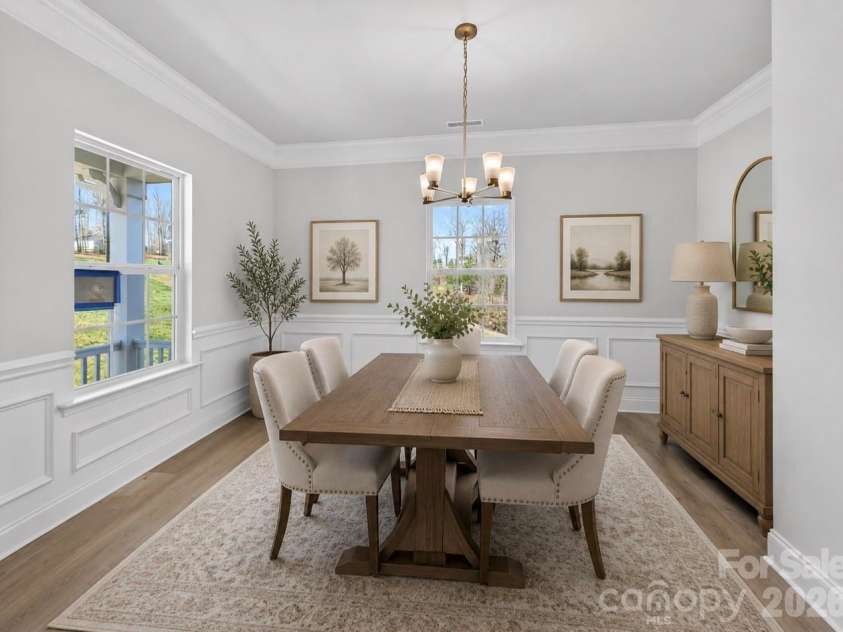 149 High Rock Court, Statesville, NC 26877.  MLS# CAR4412059, YatesRealty ID 38785. AI Generated Image Dining Room