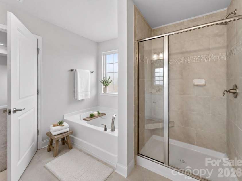 149 High Rock Court, Statesville, NC 26877.  MLS# CAR4412059, YatesRealty ID 38785. AI Generated Image Primary bathroom