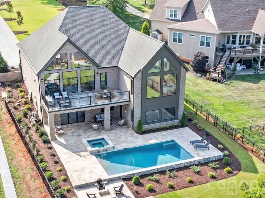 2494 Primm Road, Denver, NC 28037.  MLS# CAR4395617, YatesRealty ID 38800. Custom new construction, waterfront, pool, big views - this is a rare one!