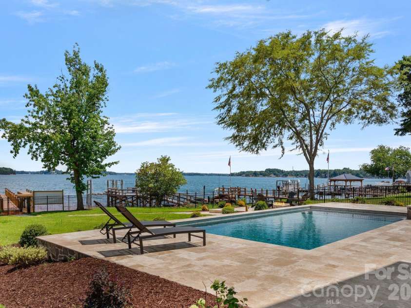 2494 Primm Road, Denver, NC 28037.  MLS# CAR4395617, YatesRealty ID 38800. Private pool/spa, stationary dock, and big views!
