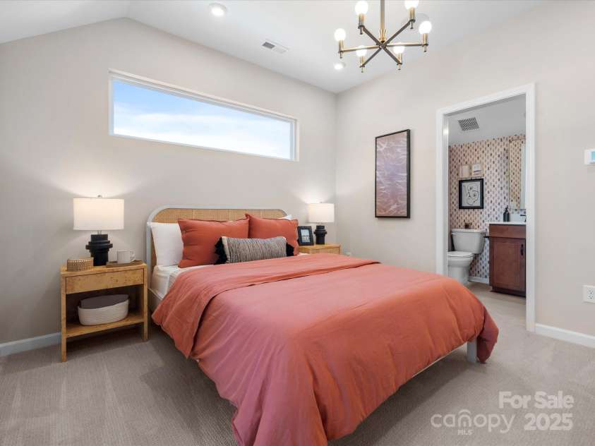 5711 Castlerea Drive, Charlotte, NC 28217.  MLS# CAR4232177, YatesRealty ID 3882. Roan Model Home 3rd Bedroom | Southmont *actual finishes, color scheme, orientation vary on this home. Furniture not included