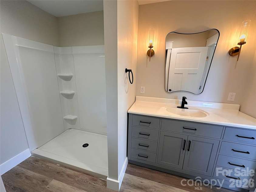 5735 Fallston Road, Lawndale, NC 28090.  MLS# CAR4367072, YatesRealty ID 38822. En-Suite Shower and Vanity