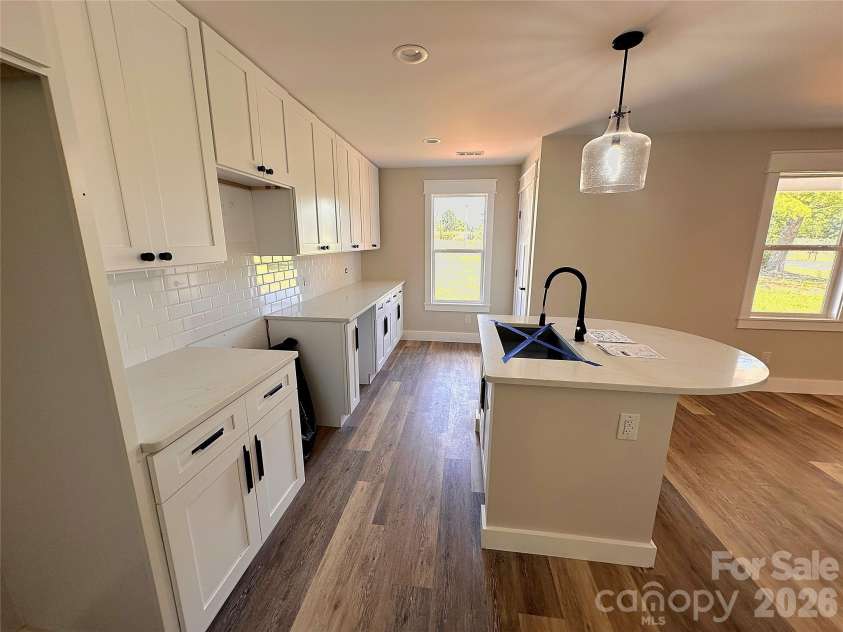 5735 Fallston Road, Lawndale, NC 28090.  MLS# CAR4367072, YatesRealty ID 38822. Kitchen with Quartz countertops