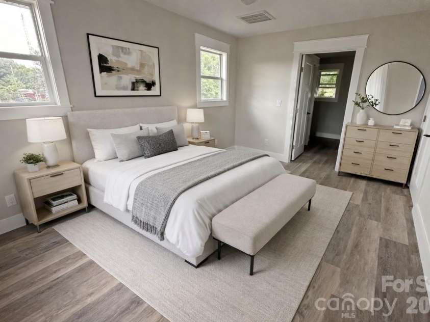 5735 Fallston Road, Lawndale, NC 28090.  MLS# CAR4367072, YatesRealty ID 38822. Primary Bedroom Virtually staged