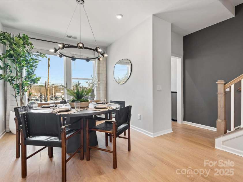 5640 Kingspan Drive, Charlotte, NC 28217.  MLS# CAR4232672, YatesRealty ID 3883. Merrill Model Dining Area | Southmont *actual finishes, color scheme, orientation vary on this home. Furniture not included
