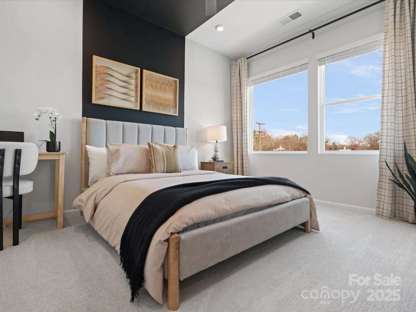 5640 Kingspan Drive, Charlotte, NC 28217.  MLS# CAR4232672, YatesRealty ID 3883. Merrill Model Secondary Bed | Southmont *actual finishes, color scheme, orientation vary on this home. Furniture not included