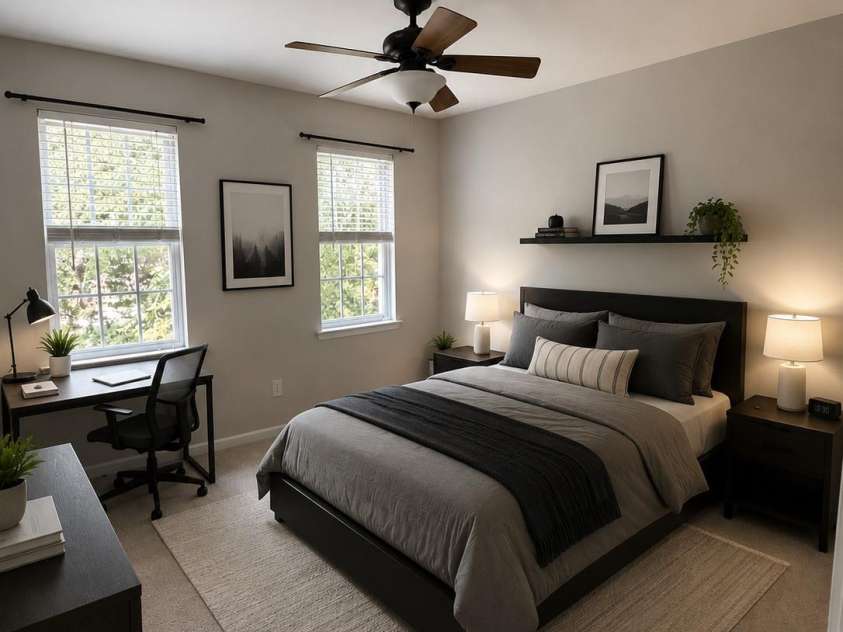 1525 Hawthorne Drive, Indian Trail, NC 28079.  MLS# CAR4399039, YatesRealty ID 38835. Bedroom2 V-Staged