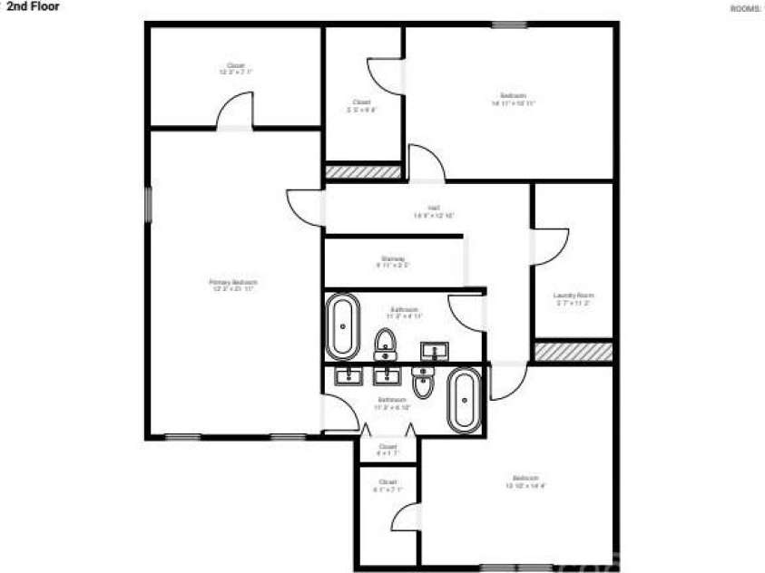 825 Chastain Avenue, Concord, NC 28025.  MLS# CAR4400015, YatesRealty ID 38853. Second floor