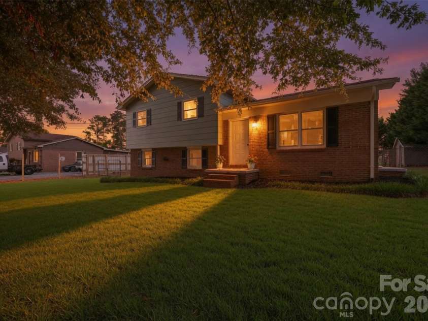 1237 Venus Street, Conover, NC 28613.  MLS# CAR4403596, YatesRealty ID 38854. Digitally enhanced twilight rendering.