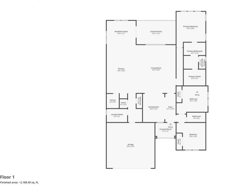 2358 Fay Jones Road, Denver, NC 28037.  MLS# CAR4405994, YatesRealty ID 38869. Floorplan