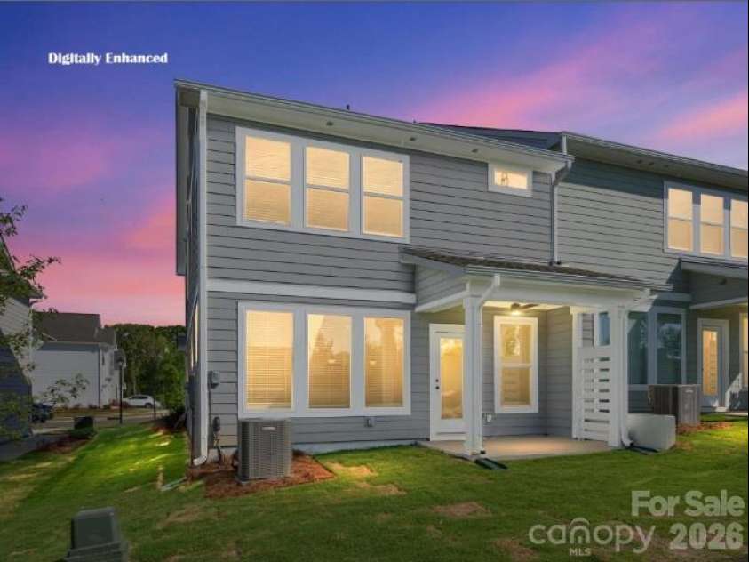 202 Quartz Hill Way, Waxhaw, NC 28173.  MLS# CAR4327858, YatesRealty ID 38881. Covered back porch - end townhome Mecklenburg II