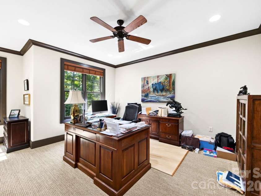 33 Hawks Branch Circle, Fairview, NC 28730.  MLS# CAR4403173, YatesRealty ID 38919. Third bedroom, now being used as an office