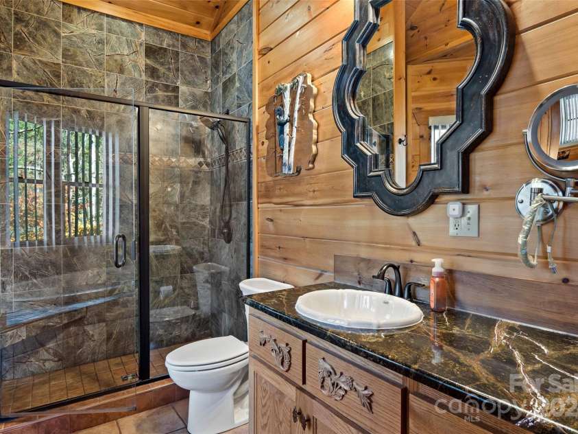 65,59, 163 Gypsy Mountain Road, Marion, NC 28752.  MLS# CAR4199676, YatesRealty ID 3893. 163 - Primary Bathroom