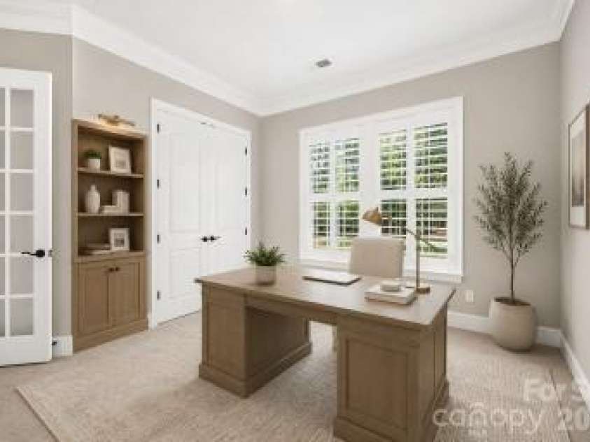 13116 May River Lane, Charlotte, NC 28278.  MLS# CAR4403294, YatesRealty ID 38951. Main Level Office - virtually staged