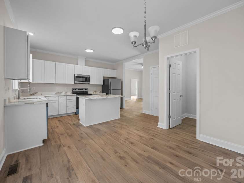 1270 Shaver Street, Salisbury, NC 28144.  MLS# CAR4293122, YatesRealty ID 3897. Dining and kitchen are open