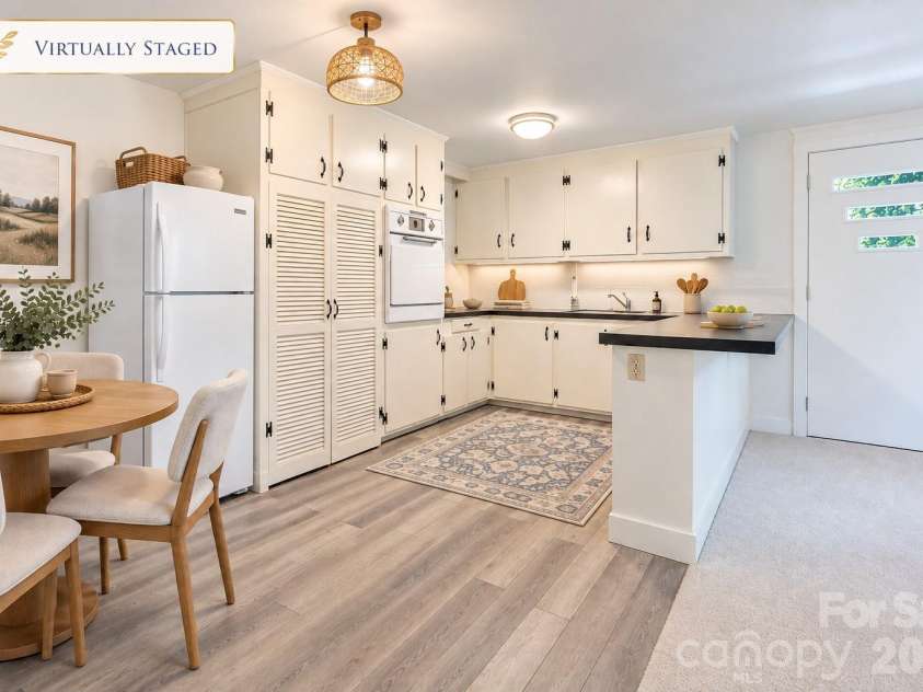 688 Grandview Drive, Concord, NC 28025.  MLS# CAR4433877, YatesRealty ID 38977. 2nd kitchen -basement (virtual stage)