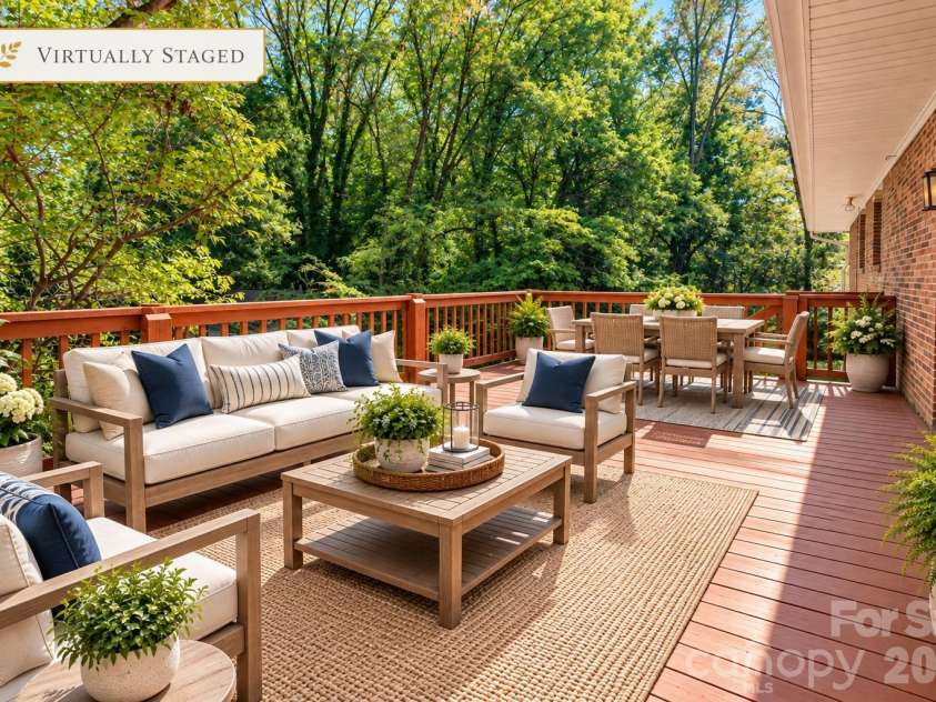 688 Grandview Drive, Concord, NC 28025.  MLS# CAR4433877, YatesRealty ID 38977. Deck (virtual stage)