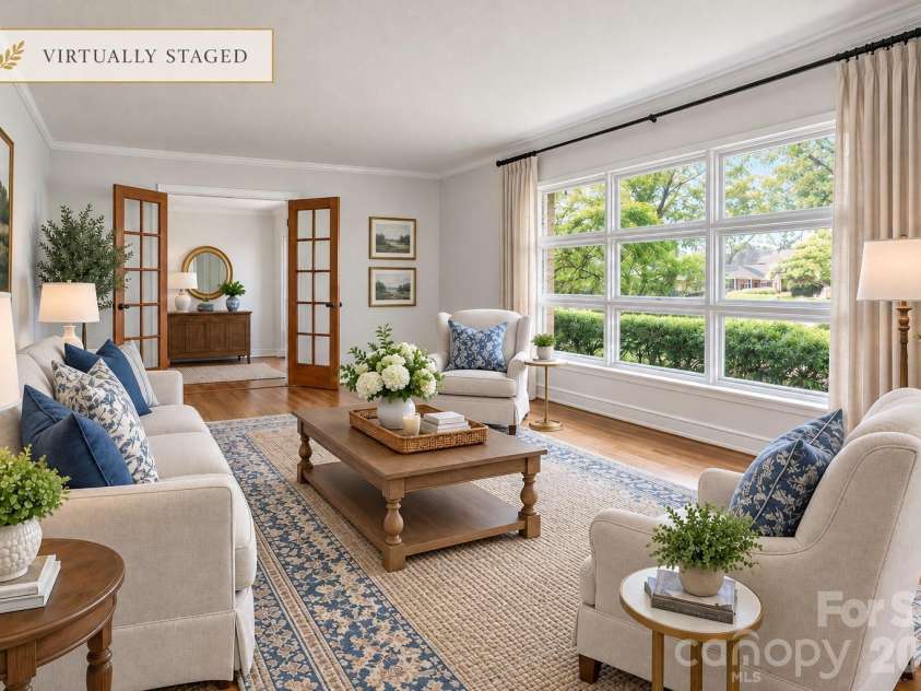 688 Grandview Drive, Concord, NC 28025.  MLS# CAR4433877, YatesRealty ID 38977. Living Room (virtual stage)
