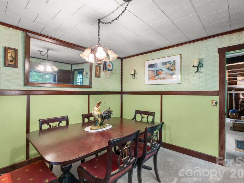 3151 Bearwallow Road, Hendersonville, NC 28792.  MLS# CAR4403717, YatesRealty ID 38983. Dining roon - a different view
