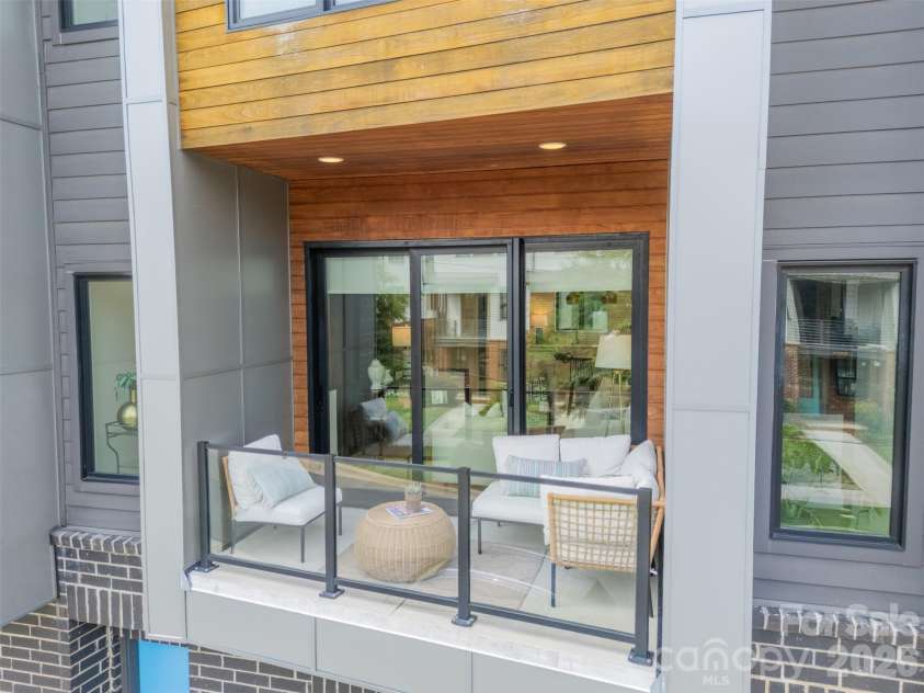 3305 Spencer Street, Charlotte, NC 28205.  MLS# CAR4396117, YatesRealty ID 39000. Balcony
