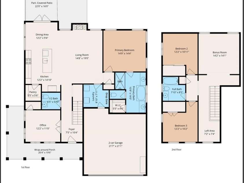 3213 Timber Run Lane, Maiden, NC 28650.  MLS# CAR4371806, YatesRealty ID 39002. Floorplan