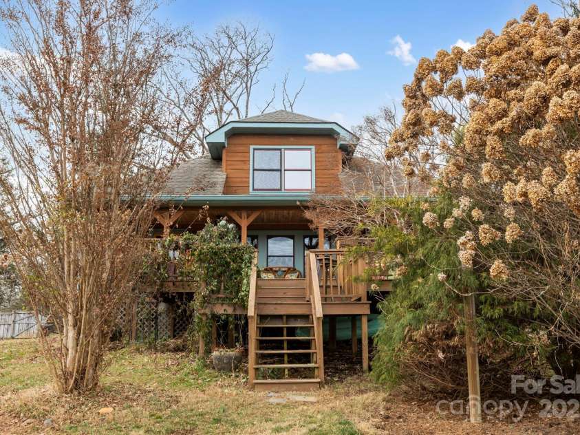 104 Enthoffer Street, Black Mountain, NC 28711.  MLS# CAR4328758, YatesRealty ID 3902. Back of house